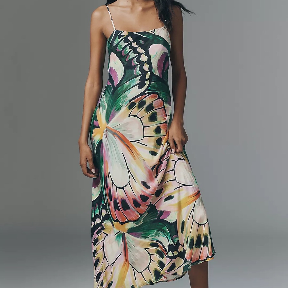 Farm Rio x Anthropologie Maxi Slip Dress